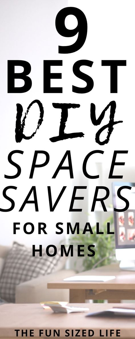 If you need to create more space in a small home, these DIY space savers are totally genius!  #spacesavers #organize #smallhouse #smallhome #tinyhouse #getorganized Diy Space Savers, Trailer Space Saving Ideas, Space Savers For Small Homes, Space Saver Ideas, Small Spaces Storage, Space Saving Ideas For Home, Space Hacks, Bathroom Counter Decor Ideas, Small Space Storage Solutions