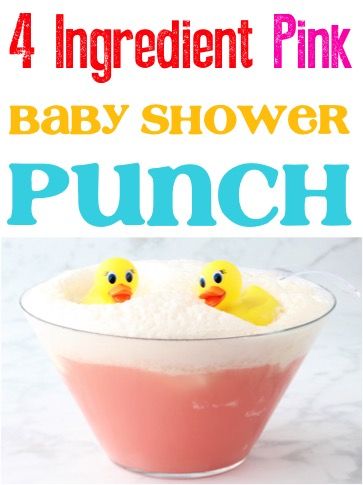 Pink Party Punch, Pink Party Punches, Pink Punch Recipes, Shower Punch, Party Punch Recipe, Baby Shower Ideas For Girls Themes, Baby Shower Punch Recipes, Easy Lunches For Kids, Baby Shower Food For Girl