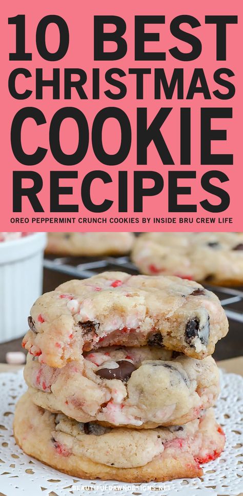 Xmas Cookies Recipes, Best Christmas Cookie Recipes, Christmas Cookie Recipes Holiday, Oreo Cookie Recipes, Christmas Baking Cookies, Best Christmas Cookie Recipe, Christmas Baking Recipes, Easy Christmas Cookie Recipes, Christmas Cookie Recipes