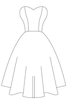 Outline Dress | 1000+ images about dress pattern on Pinterest | Dress patterns ... Dress Patterns Drawing, Dress Drawing Outline, Dress Outline Drawing Sketch, Dress Outline Template, Simple Fashion Drawing Dresses, Model Drawing Dress, Easy Dress Drawings, Drawing Of Dresses, Fashion Dresses Drawing Sketches