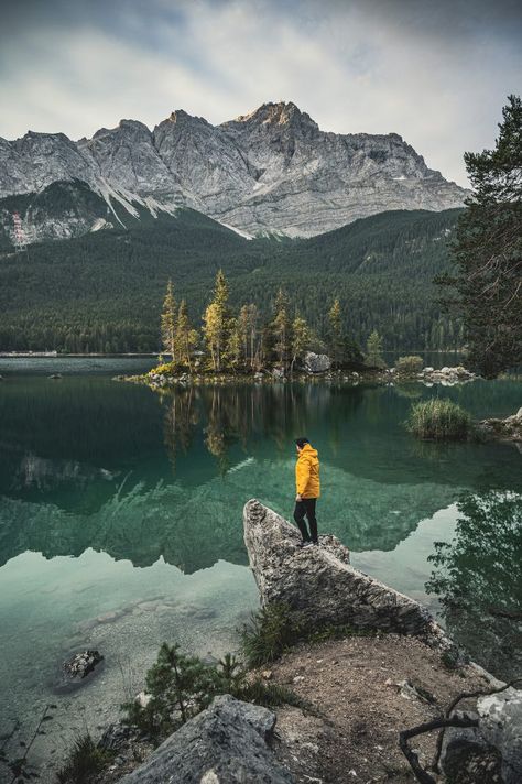 Lake Eibsee, German Alps, Bavarian Alps, German Travel, Yoga Online, Cities In Germany, Visit Germany, Hidden Beauty, Sony Alpha