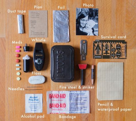 Tin Survival Kit, Survival Card, Altoids Tin, Altoids Tins, Survival Supplies, Survival Quotes, Waterproof Paper, Survival Techniques, Bug Out Bag