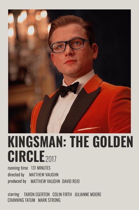 Kingsman The Golden Circle Poster, The Kingsman Poster, Kingsman Minimalist Poster, Kingsman Poster, Kingsman Movie, The Kingsman, Poster Polaroid, Minimalist Polaroid Poster, Movie Hacks