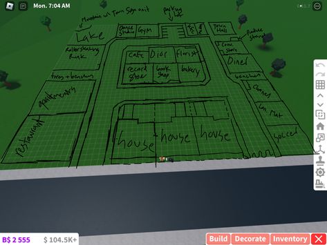 Mini Cities Roblox Ideas, Village Layout Bloxburg, Town Layouts Bloxburg Large Plot, City Layouts For Bloxburg, Boo Burg Town Layout, Bloxburg Nyc Town Layout Small Plot, City In Bloxburg Layout, Bloxburg Street Layout, Big Plot Town Layout Bloxburg