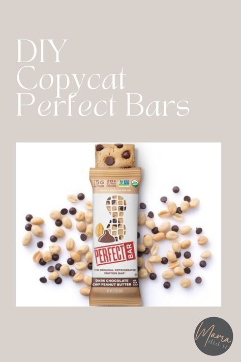 Copycat Perfect Protein Bars, Perfect Bars Recipe Copycat, Zbar Copycat, Perfect Protein Bar, The Perfect Bar Recipe Copycat, Peanut Butter Perfect Bar Recipe Copycat, Diy Perfect Bars, Perfect Bar Copycat Recipe, Diy Yasso Bars