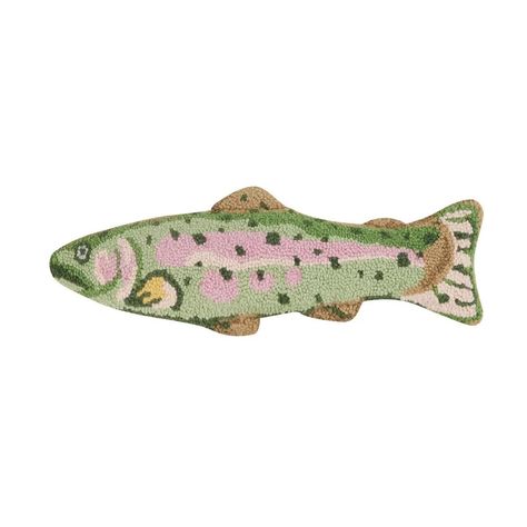 I love that you guys are weird like me and just get it… this guy has quickly became a best seller ! Stay weird ! ✌️ 🎣 💓 Wool Hooked Pillows, Small Decorative Pillows, Fish Home Decor, Striped Throw Pillows, Cool Throw Pillows, Fish Rug, Funky Pillows, Hook Pillow, Tufted Pillow