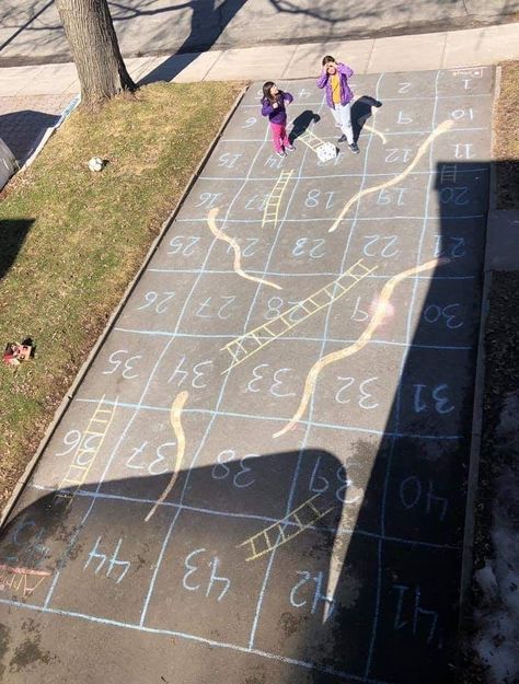 Fun Chalk Board Games Your Kids Can Create While Playing Outside Sidewalk Chalk Games, Chalk Activities, Outside Fun, Fun Chalk Art, Playing Outside, Outdoor Activities For Kids, Sidewalk Chalk, Camping Activities, Toddler Fun