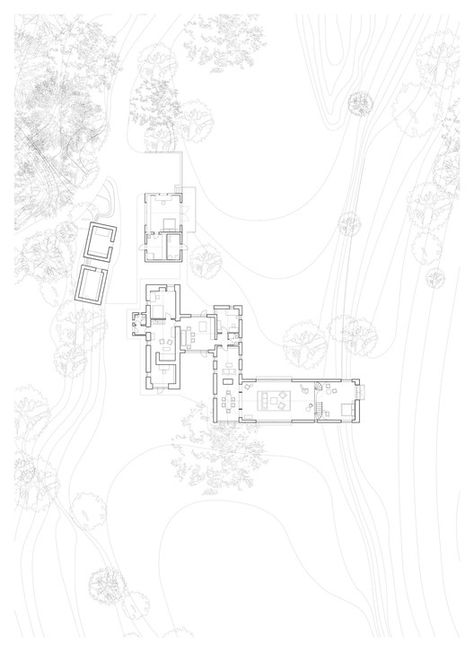 Site Plan Drawing, Houses In Ireland, Architecture Site Plan, Water Architecture, Baba Jaga, Irish Country, Landscape Design Drawings, Tree Plan, Conceptual Drawing