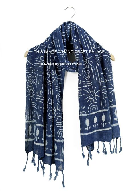 Item Description   Item -  1 PC Cotton Stole Fabric - 100% Cotton Color -  Indigo Blue & White Dimensions ( Approximate ) -  72" x 21" Inches (183  X 53 Cm) Usage -  Scarves , Stole, Hijab, Neck Wraps, Shawl, Scarf  Product Description * These Beautiful Scarf is made with Super fine Quality Cotton And Hand Block Printed Have Been Crafted By Hands. * These Stole Are Pure Hand Made And They Are Speciality Of Rajasthan. * You would love to wear this Scarf on every occasion where you go with your lo Cotton Hijab, Indian Scarf, Block Print Scarf, Block Print Fabric, Stole Scarf, Ethnic Dress, Hand Block Print, Block Printing Fabric, Cotton Scarf