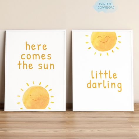 Gender Natural Nursery, Sun Rug Nursery, Here Comes The Son Nursery, Nursery Gender Neutral Themes, Nursery Yellow Walls, Sunshine Nursery Decor, Sunny Nursery Theme, Nursery Sunshine Theme, Here Comes The Sun Nursery Theme