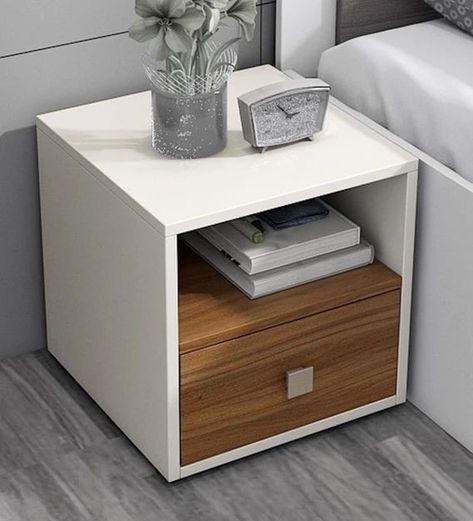 Bed side table available DM for order #namaslay #namaslaydecor #namaslaycustomstore Bedside Table Ideas Modern, Modern Bedside Table Design, Bedroom Side Table Ideas, Modern Side Table Design, Side Bed Table, Bed Side Table Design, Bedside Table Styling, Minimalist Bedside Table, Meja Nakas