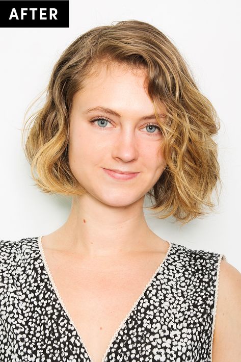 What 5 Women Look Like Before and After Getting Short Haircuts - Cosmopolitan.com Short Permed Hair Before And After, Shorter Haircuts, Lazy Girl Hairstyles, Short Permed Hair, Before And After Haircut, Going Blonde, Super Short Hair, Air Dry Hair, Hair Makeover