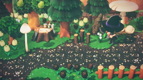 Create A Paradise With These Animal Crossing New Horizons Custom Path Designs - myPotatoGames Acnh Horror, Acnh Pathways, Animal Crossing Cafe, Acnh Halloween, Acnh Path, Ac Codes, Acnh Paths, Ac Ideas, Acnh Patterns