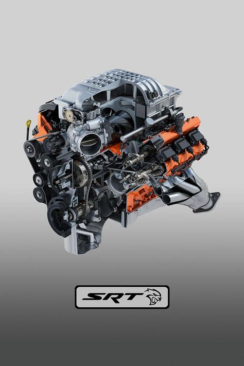 The 6.2-liter SRT® Hellcat V8 is among Ward’s 10 Best Engines for 2015. Hellcat Engine, Aesthetic Bike, 2013 Dodge Charger, Charger Hellcat, Dodge Charger Hellcat, Dodge Cars, Dodge Srt, Cat Engines, Hellcat Challenger