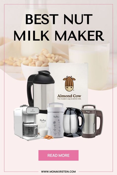 Almond Cow vs MioMat Nut Milk Maker Diy Nut Milk, Nut Milk Maker, Nut Milk Recipe, Almond Cow, Homemade Nut Milk, Plant Milk, Vegan Milk, Plant Based Milk, Nut Milk