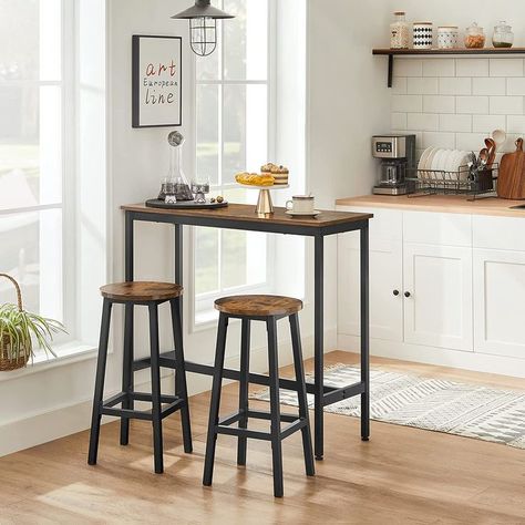 Kitchen Breakfast Bar Stools, Breakfast Bar Table, Kitchen Bar Table, Bar Table And Stools, Breakfast Bar Stools, Breakfast Bar Kitchen, Bar Table Sets, Round Stool, Table Haute