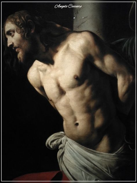 Caravaggio. Flagellazione di Rouen [dettaglio] Michelangelo Caravaggio, Column Detail, Caravaggio Paintings, Rococo Art, Baroque Painting, Baroque Art, Jesus Painting, Italian Painters, A Level Art