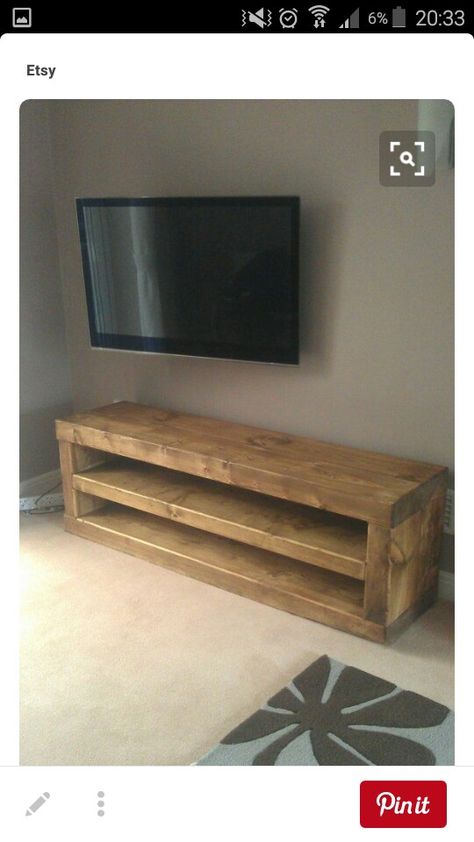 Home Made Furniture, Scaffold Furniture, Rustic Patio Furniture, Wood Tv Unit, Swivel Tv Stand, Swivel Tv, Pallet Patio Furniture, Scaffold Boards, Wood Tv