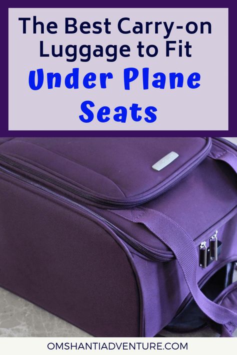 Carry On Luggage Bags, Underseat Carry On Luggage, Best Carry On Bag For Women, Italy Cruise, Travelpro Luggage, Underseat Carry On, Flight Tips, Airplane Seats, Best Carry On Bag