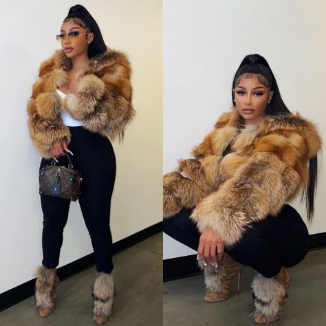 Baddie Coat Outfit, Fur Coat Outfit Black Women, Fur Coat Outfit Baddie, Winter Fashion Outfits For Work, Cute Birthday Outfits Black Women, Birthday Outfits Black Women, Birthday Outfits Black, Baddie Winter Outfits, Week Aesthetic