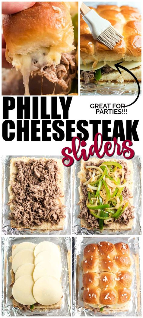 Best Philly Cheesesteak, Sweet Hawaiian Rolls, Philly Cheesesteak Sliders, Sliders Recipes Hawaiian Rolls, Cheesesteak Sliders, Philly Cheese Steak Sliders, Tender Steak, Mini Sandwiches, Philly Cheesesteak