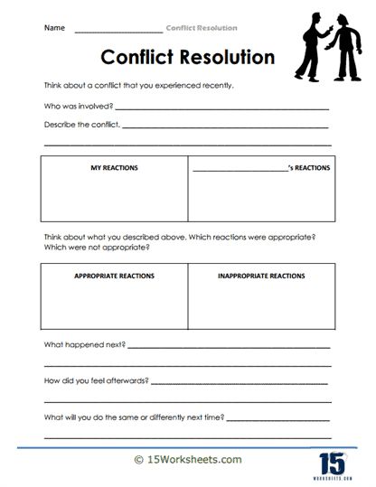 Resolution Activities For Kids, Linking Verbs Worksheet, Managing Conflict, Conflict Resolution Activities, Work Conflict, Conflict Resolution Worksheet, Workplace Conflict, Tracing Alphabet, Linking Verbs