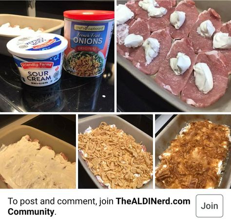 French Onion Pork Chops, Pork Chop Casserole, Pork Chop Seasoning, Pork Chop Recipes Baked, French Fried Onions, Boneless Pork Chops, Fast Easy Meals, Sour Cream And Onion, Boneless Pork