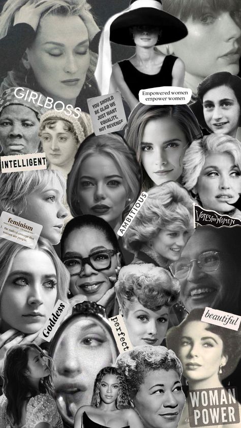 ☆My Idols☆ #feminism #feminist #empoweringwomen #womenpower #girlboss #idols #taylorswift #MarylinMonroe #BlackAndWhite #Hollywood Feminist Playlist, Feminism Energy, Feminism Aesthetic, Beautiful Goddess, Powerful Women, Revenge, Mood Boards, Women Empowerment, Hollywood