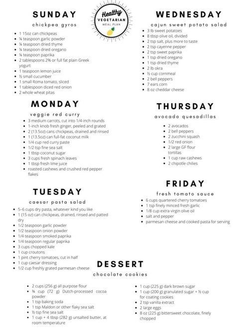 Weekly Nutrition Plan, Easy Healthy Weekly Meal Plan Food Prep, Easy To Make Vegetarian Meals, Healthy Vegetarian Weekly Meal Plan, Week Food Plan Healthy, Healthy Meals Week Plan, Vegetarian Monthly Meal Plan, Week Diet Plan Vegetarian, Good Healthy Recipes Vegetarian