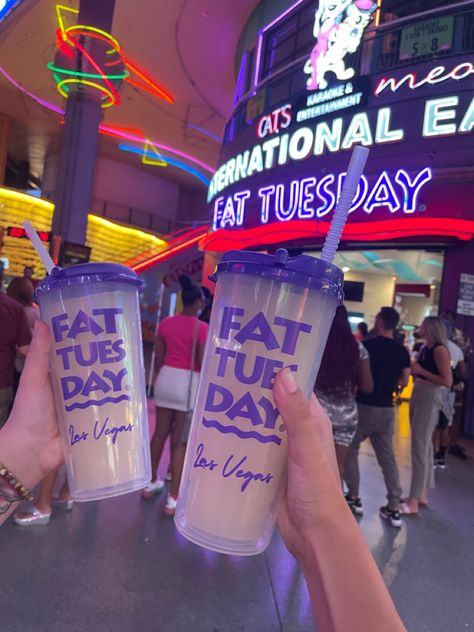 Fat Tuesday Fat Tuesday Drinks, Las Vegas Drinks, Vegas Drinks, Daiquiri Shop, Fat Tuesday, Daiquiri, Olaf, Las Vegas, Water Bottle