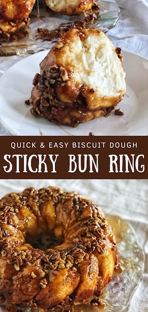 Easy breakfast ring made with refrigerated biscuits, pecans, brown sugar, pancake syrup, butter and cinnamon comes together fast for a weekend breakfast treat! Bread Pudding In Bundt Pan, Breakfast Ideas Bundt Pan, Bundt Pan Sticky Buns, Pecan Cinnamon Roll Bundt Cake, Recipes With Bundt Pan, Biscuit Bundt Pan Recipes, Bundt Pan Recipes Breakfast, Bundt Pan Cinnamon Rolls, Breakfast Bundt Recipes