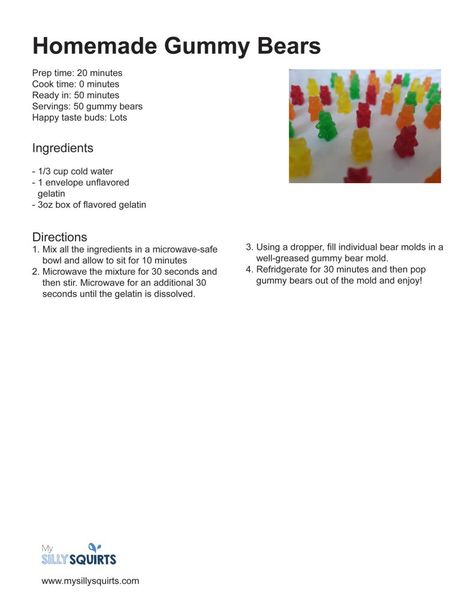 Gummy Candy Recipes Homemade, Gummy Bear Recipe With Jello, Gummy Bears Recipe, Gummy Bear Recipe, Homemade Gummy Bears, Homemade Gummies, Hard Candy Recipes, Beary Cute, Gummies Recipe