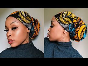 Quick & Easy Low Bun Headwrap/Turban Tutorial (Short Hair & TWA Friendly) - YouTube Bun Headwrap, Scarf Bun, Easy Low Bun, Headwrap Styles, Protective Style Braids, Headwrap Hairstyles, Cultural Appreciation, Ankara Headwrap, Turban Tutorial