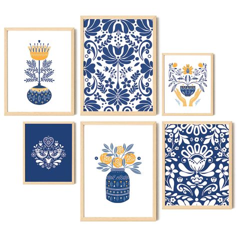 PRICES MAY VARY. Elegant Scandinavian Decor: These Scandinavian wall print embody the timeless design principles of Nord decor for home. The soft abstract shapes of Norwegian folk poster will effortlessly complement any home decor, living room, bedroom, kitchen or office Scandinavian Flower Set Includes: Our Swedish folk art provides you with six diverse flowers art, two each in sizes 12x16 inches, 11x14 inches, and 8x10 inches, allowing for hanging and adding a touch of Norwegian decorations st Scandinavian Folk Art Swedish Style, Norwegian Decor, Folk Art Prints, Scandinavian Painting, Pictures For Bedroom, Scandinavian Decor Living Room, Kitchen Wall Art Printables, Nordic Winter, Scandinavian Home Decor