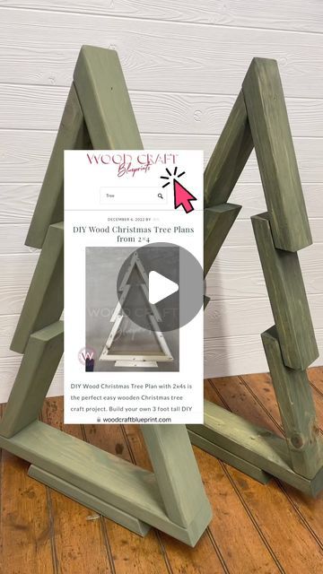 Wood Craft Blueprints with Jen on Instagram: "Learn how to make this wooden Christmas craft by following the step by step instructions below.Like most of my wooden crafts and wooden Christmas decorations, only a few simple tools are needed.  https://www.woodcraftblueprint.com/diy-wood-christmas-tree-plans-with-2x4s/" Wooden Christmas Tree Patterns Free Printable, 2x4 Christmas Tree, Wood Christmas Trees Diy, Wooden Christmas Trees Diy, Gift Homemade, Wooden Christmas Crafts, Tree Plan, Wooden Christmas Decorations, Farmhouse Christmas Tree