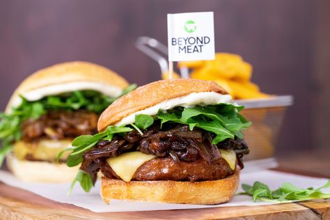 "We remain committed to our goal of establishing a production footprint in Asia before the end of 2020 ... The magnitude of the opportunity in Asia merits significant investment," says Beyond Meat CEO Ethan Brown. Beth McKenna reports for The Motley Fool.  #plantbased #meat #protein #asia #stocks #investing Pollo Tropical, Beyond Burger, Beyond Meat Burger, Caramelized Onions Recipe, Vegan Mayonnaise, Vegan Burger, Vegan Sausage, Meat Substitutes, Grilling Season