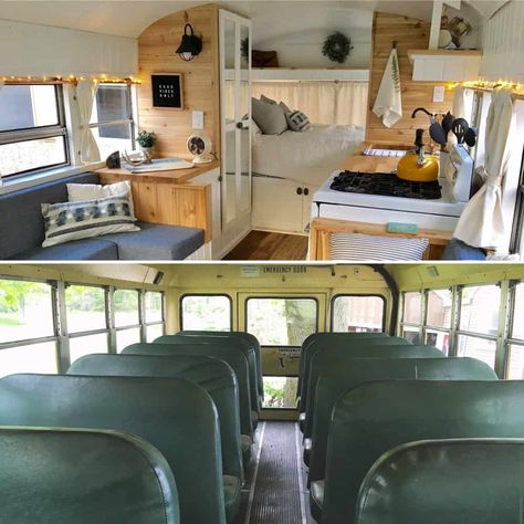 Bus Remodel, Camper Home, School Bus Tiny House, School Bus Camper, Productive Weekend, School Bus House, Converted School Bus, Bus Ideas, Kombi Motorhome