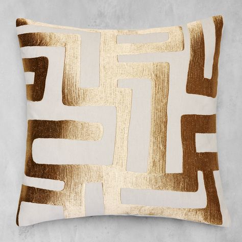 Print & Pattern Pillows | Pillows By Style | Bedding | ZGallerie Transitional Sofa Pillows, Gold Bedroom Wall Art, Luxe Throw Pillows, Gold Throw Pillow, Gold Couch Pillows, Gold Throw Blanket, Modern African Decor, Bar Remodel, African Throw Pillows