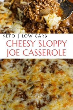 Cheesy Sloppy Joes, Healthy Sloppy Joes, Sloppy Joe Casserole, Cena Keto, Keto Casseroles, Mushroom Casserole, Low Carb Casseroles, Sloppy Joes Recipe, Sloppy Joe