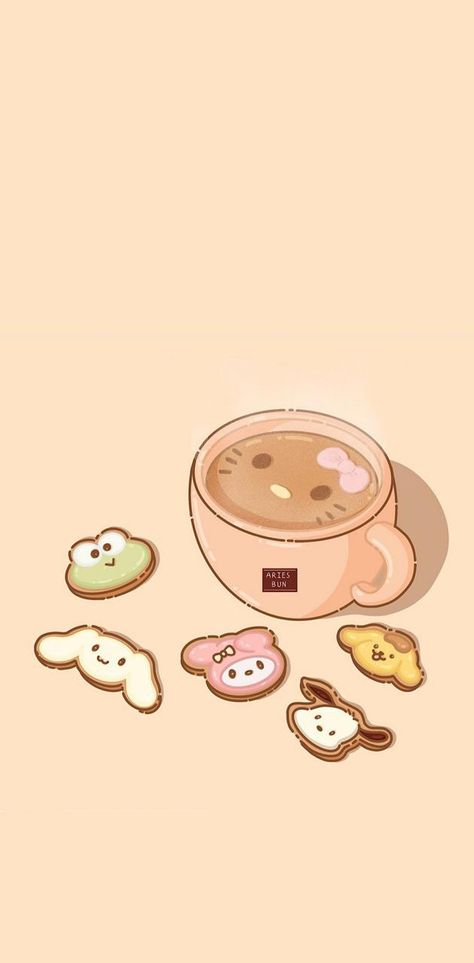 Backgrounds Sanrio, Cute Phone Backgrounds, Hello Kitty Cookies, 헬로키티 배경화면, Images Hello Kitty, Walpaper Hello Kitty, Cute Mobile Wallpapers, Iphone Wallpaper Kawaii, Snoopy Wallpaper