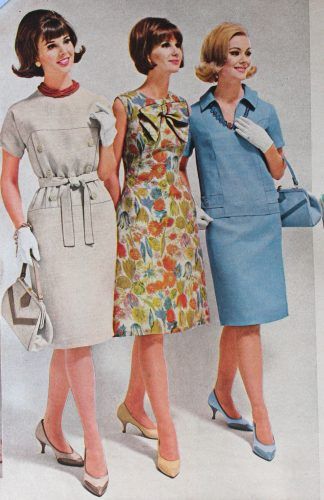 1964 transition dress with gloves, heels, and purses 70s Housewife, 1960s Outfit Ideas, 60s Fashion For Women, 60s Housewife, 1960s Outfit, 1960 Outfits, 60s Outfit, 1960s Fashion Women, 60s Outfits