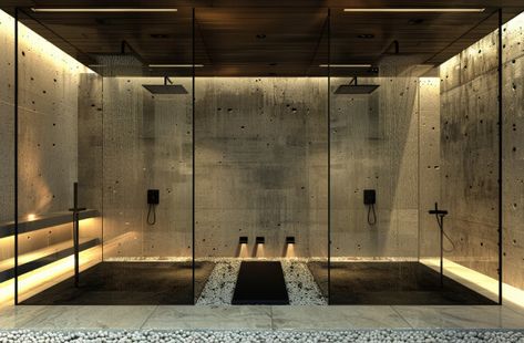 Master Shower With Double Shower Heads, Double Shower Small Bathroom, Bathroom Double Shower Ideas, 2 Shower Heads Walk In, His And Her Showers Master Bath, Double Head Shower Ideas, Dual Shower Heads Master Baths, Double Shower Ideas, Double Shower Ensuite