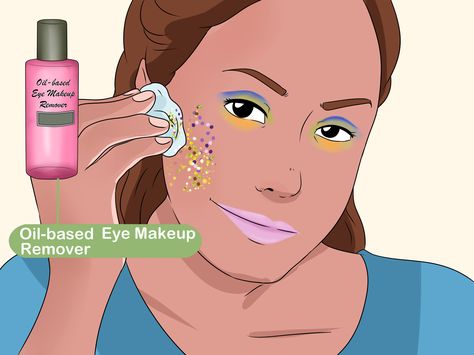 How to Wear Glitter on Your Face How To Remove Glitter From Skin, How To Get Glitter To Stick To Skin, How To Put Glitter On Face, How To Apply Glitter To Face, How To Make Glitter, Oil Makeup Remover, 3 Ways To Wear, Face Jewels, Loose Glitter