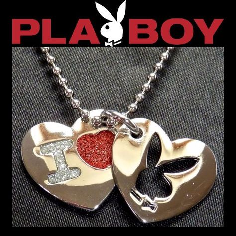 Playboy Necklace, Lobster Jewelry, Bunny Heart, Y2k Accessories, Jewelry Appraisal, Playboy Bunny, Chain Silver, Pink Enamel, Girls Necklaces