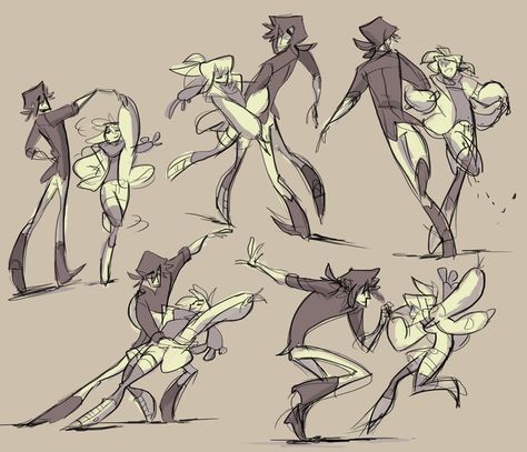 nargyle. Movement. Dynamic Dance Poses Reference, Dynamic Poses Dancing, Dancing Together Pose, Partners Dancing Reference, Two Characters Dancing Reference, Characters Dancing Together, Partner Dance Poses Drawing, Cartwheel Pose Reference, Partner Poses Drawing Reference