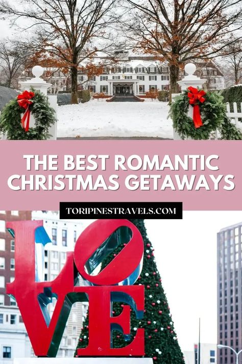 Romantic Christmas Getaways | Couples Christmas Getaways | Couples Vacations | Christmas Destinations | Holiday Travel | Winter Vacation Destinations | New York at Christmas time | Winter Vacation Ideas | Travel for Christmas Winter Vacation Ideas, New York At Christmas, Romantic Couple Getaways, Christmas Getaways, Magical City, Christmas Destinations, Couples Christmas, Romantic Christmas, Couples Vacation