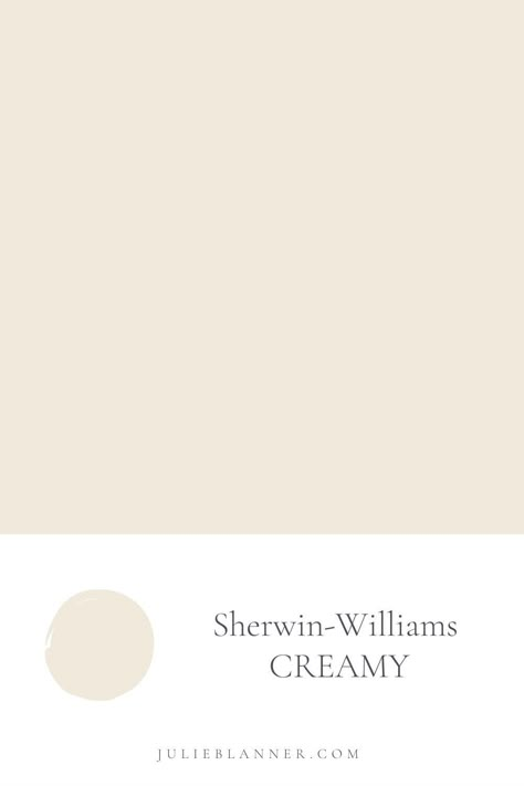 Bathroom Painting Ideas, Sherwin Williams Creamy, Bathroom Painting, Julie Blanner, Wall Bathroom, Sherwin Williams, Paint Color, Diy Wall, Small Bathroom