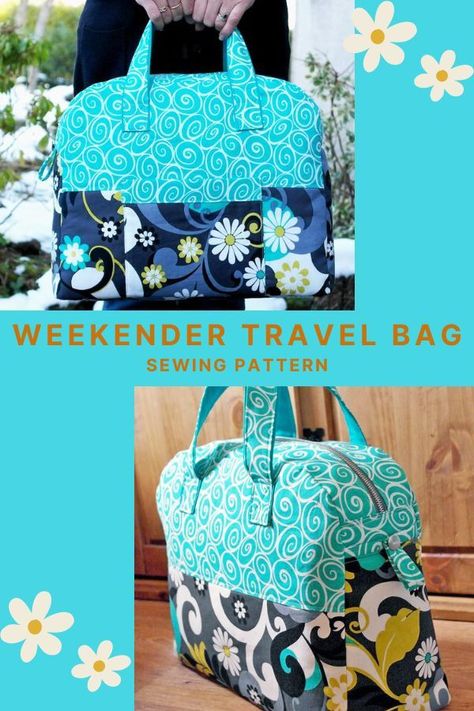 Travel Bag Sewing Pattern, Travel Bag Sewing, Diaper Bag Sewing Pattern, Weekender Bag Pattern, Quilted Bag Patterns, Clutch Bag Pattern, Backpack Pattern Sewing, Popular Purses, Handbag Sewing Patterns