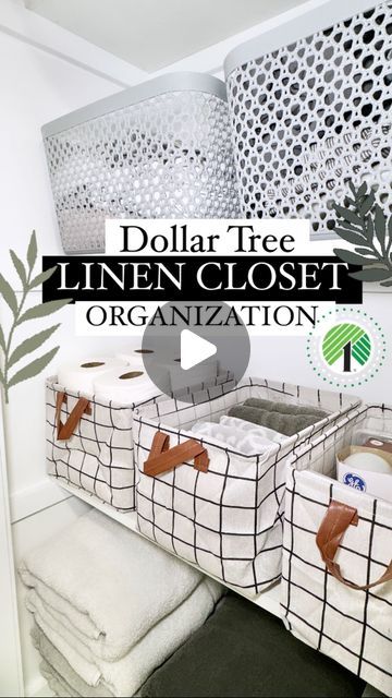 Emma Villaneda on Instagram: "Dollar Tree ✨LINEN CLOSET✨ organization ideas!   👉🏻 Which idea was your favorite?!  🤩📸👇🏻 SHOPPING list: 🛒 Dollar Tree Fabric Bins  🛒 Dollar Tree Hardware Storage Case 🛒 Dollar Tree Lid Locking Snack Containers  🛒 Dollar Tree Plastic Woven Style Baskets 🛒 Dollar Tree Under-bed Storage Bags  🛒 Dollar Tree Lidded Stackable Baskets  🛒 Dollar Tree Clear Locking Containers  🛒 Dollar Tree Stackable Organizers  🛒 Dollar Tree Book Bins 🛒 Dollar Tree Over Door Hanger   #diy #organization #organizationideas #dollartree #linen #closet #closetorganization #lifestyle #design #interiordesign #lifehacks #hack #homehacks #home #homedesign #diyproject #tutorial #hacks" Organizing Hacks Dollar Stores, Dollar Tree Storage Bins, Dollar Tree Baskets, Dollar Tree Diy Organization, Dollar Tree Storage, Stackable Baskets, Dollar Tree Organization, Book Bins, Dollar Store Diy Organization