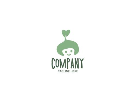 Sprout Logo, Eco Logo, Japanese Logo, Music Tech, Love Logo, Premade Logo Design, Premade Logo, Cool Logo, Logo Branding